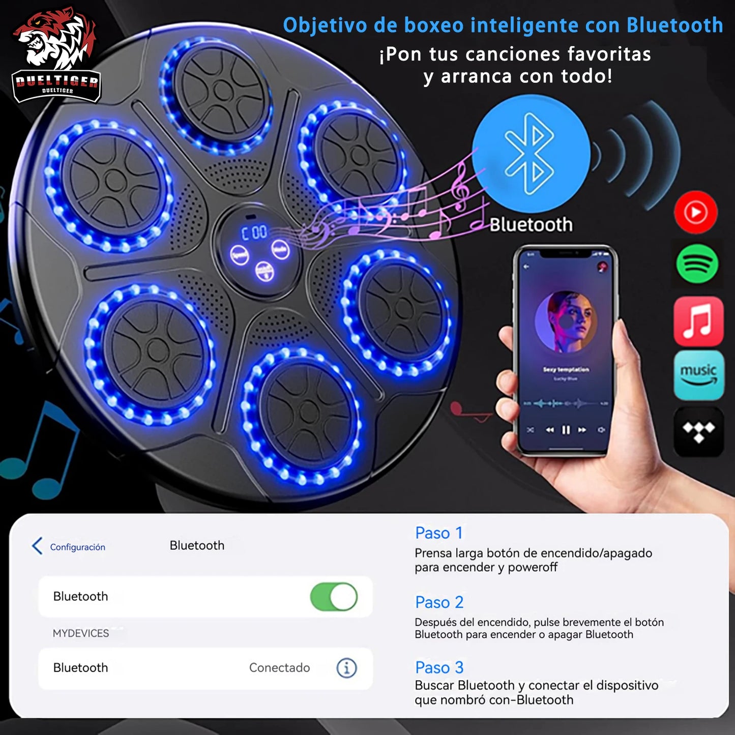 Trainer Gym™ Smart Bluetooth Music Boxing Machine With Gloves